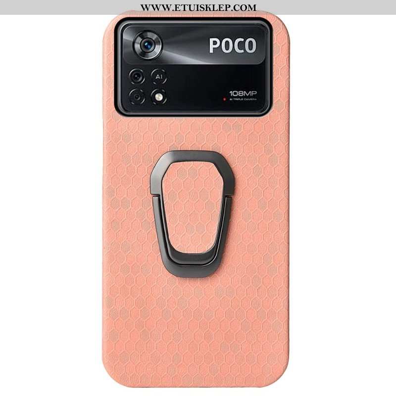 Etui do Poco X4 Pro 5G Tekstura Plastra Miodu Ze Wsparciem